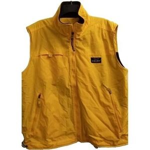Everlast‎ Puffer Vest Full Zip Sleeveless Pockets Outdoor Yellow Size L